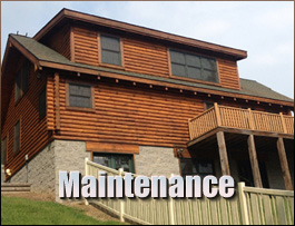  Rose Hill, Virginia Log Home Maintenance