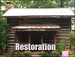 Historic Log Cabin Restoration  Rose Hill, Virginia